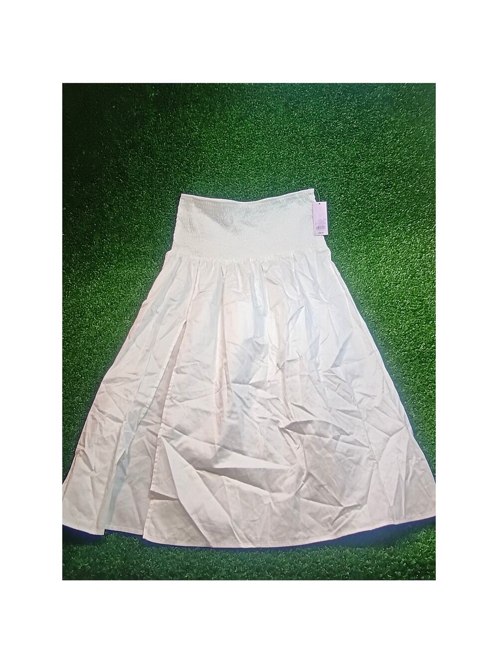 Wild Fable White Smocked Waist Maxi Skirt - NWT Large